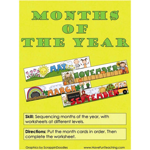 Months of the Year Game 2