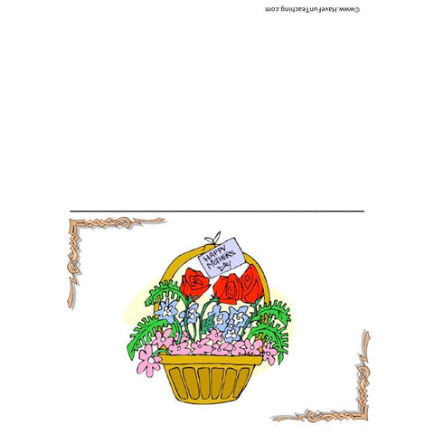 Mothers Day Card Worksheet