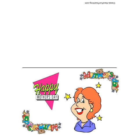Mothers Day Card Worksheet 2