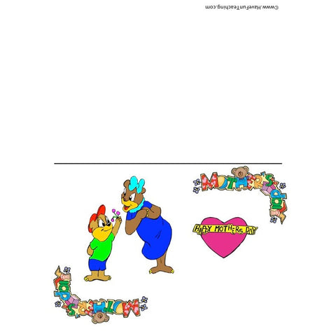 Mothers Day Card 6 Worksheet