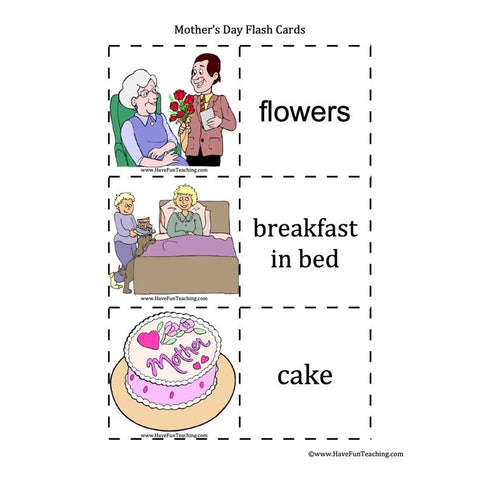 Mothers Day Flash Cards