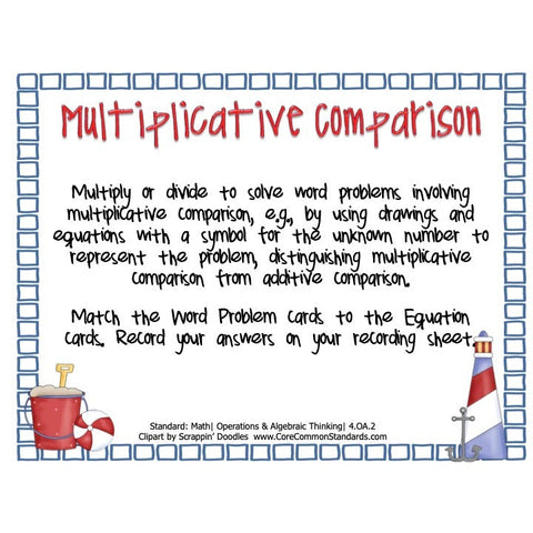 Multiplication Comparison Game