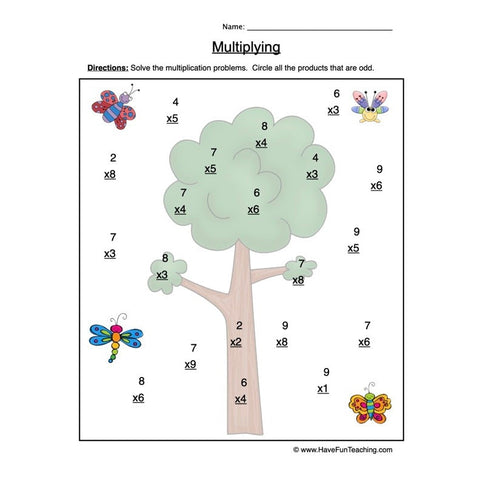 Multiplication Single Worksheet