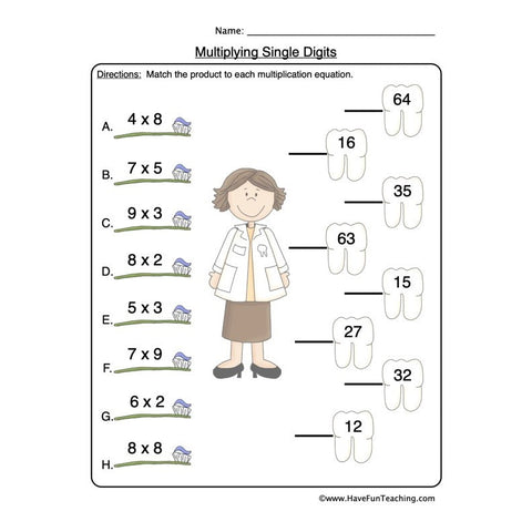 Multiplication Worksheet 5