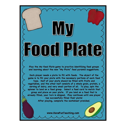 My Food Plate Game