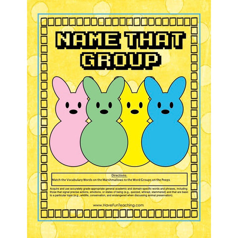 That Group Organizing Words Game