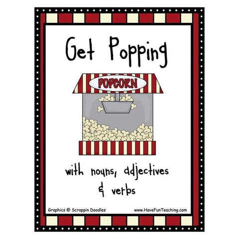 Noun Adjective Verb Popcorn Game