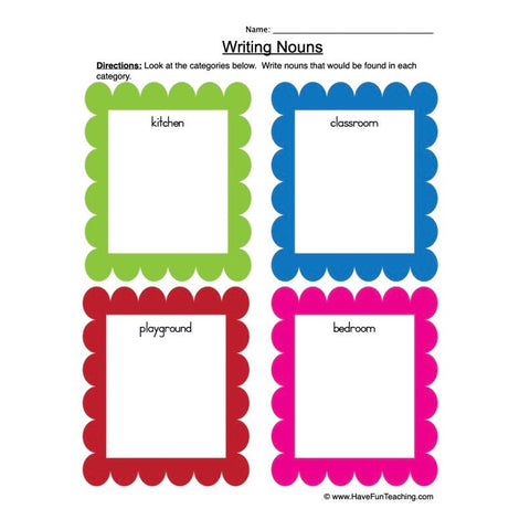 Nouns Worksheet 5