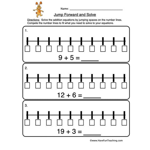 Number Line Worksheet