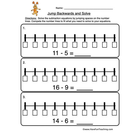 Number Line Worksheet 2