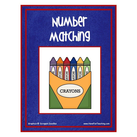 Number Matching Crayons Game