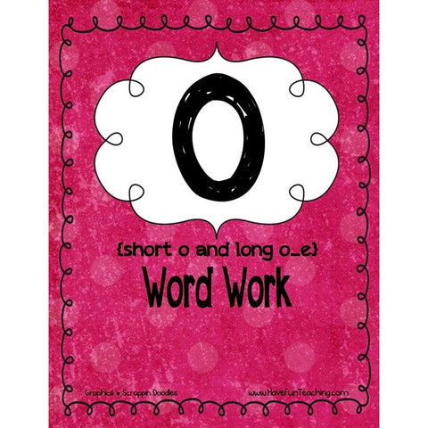O Word Work Game