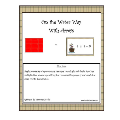 On the Water Way with Arrays Game