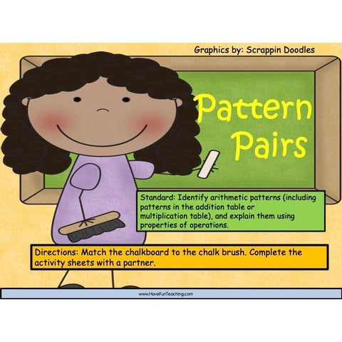 Pattern Pairs Arithmetic Patterns Game