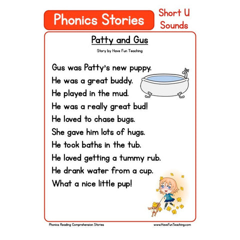 Gus Was Patty’s New Puppy. Worksheet