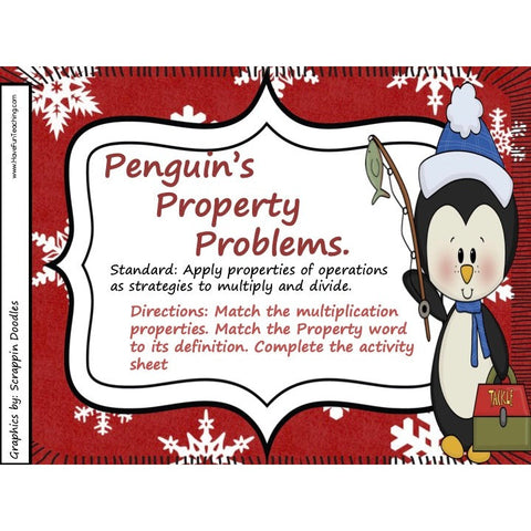 Penguins Multiplication Division Properties Game