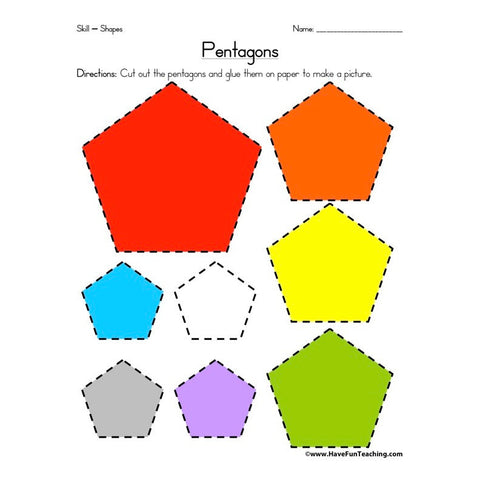 Pentagon Worksheet