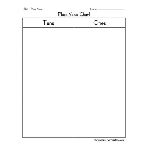 Place Value Chart Worksheet 2