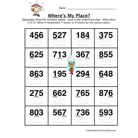 Place Value 11 Worksheet