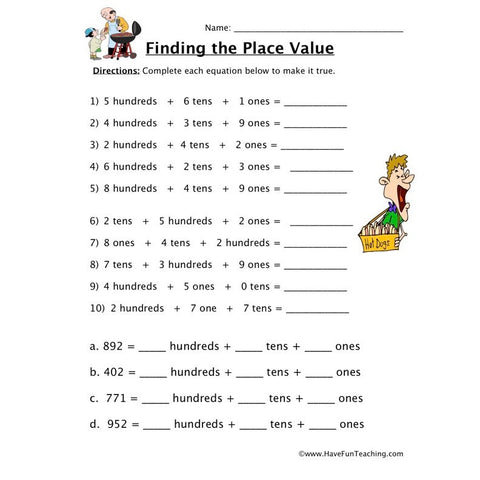 Place Value Worksheet 7