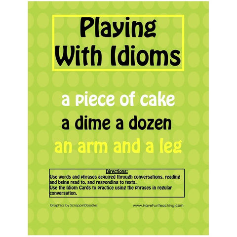 Playing with Idioms Game