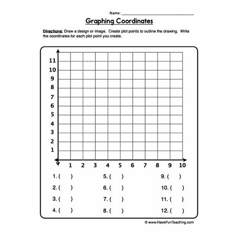 Plotting Graphing Coordinates Worksheet