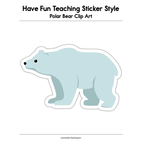 Polar Bear Clip Art Worksheet