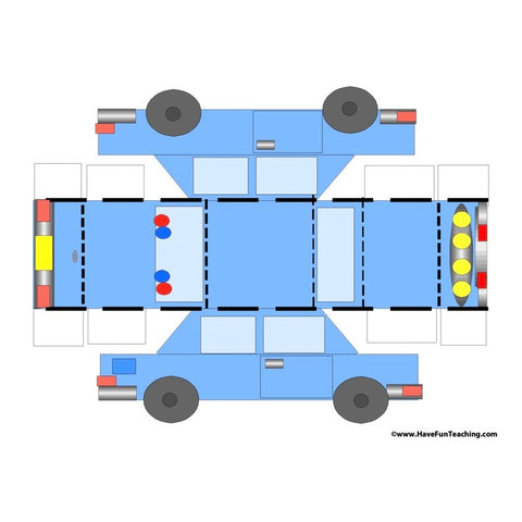 Police Car Worksheet