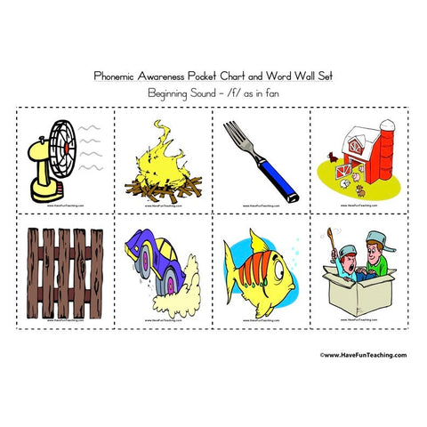 Printable Word Wall F Worksheet