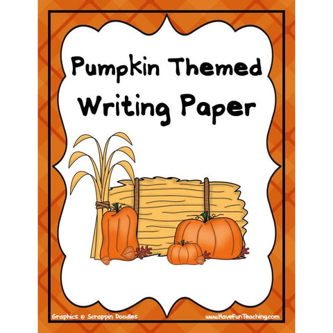 Pumpkin Themed Writing Game