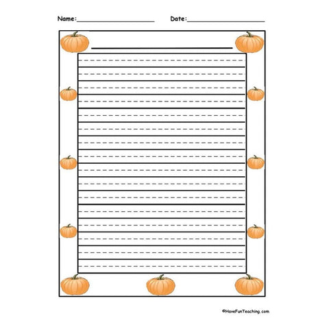 Pumpkin Worksheet