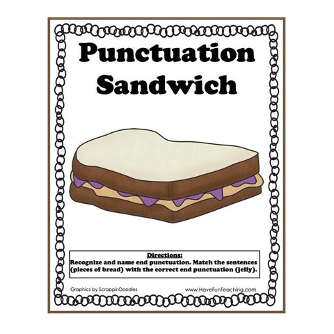 Punctuation Sandwich Game