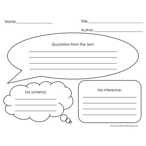 Quotation from the Text Graphic Organizer