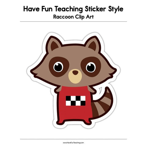 Raccoon Clip Art Worksheet
