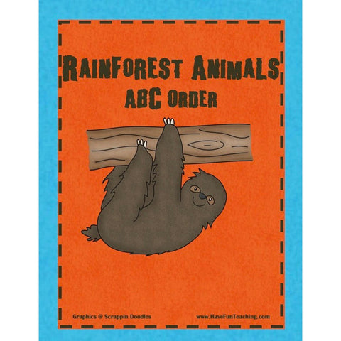 Rainforest ABC Order Game