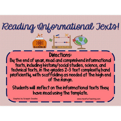 Reading Informational Texts Book Review Game