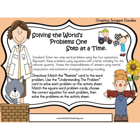 Real World Word Problems Game
