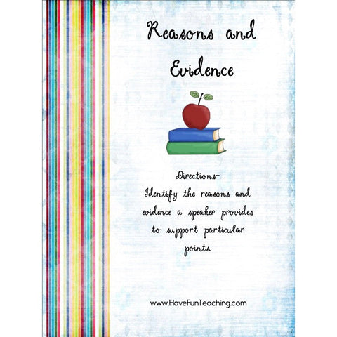 Reasons and Evidence Game