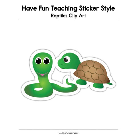 Reptiles Clip Art Worksheet