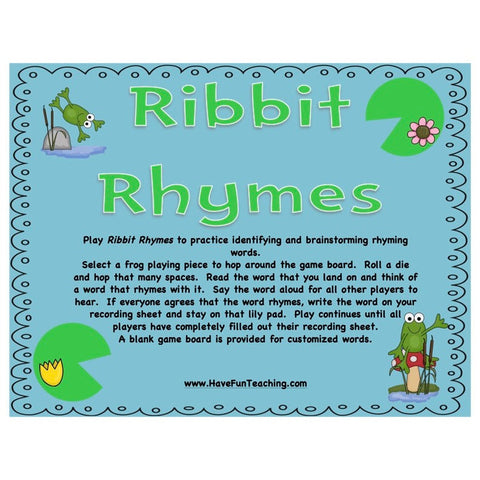 Ribbit Rhymes Game