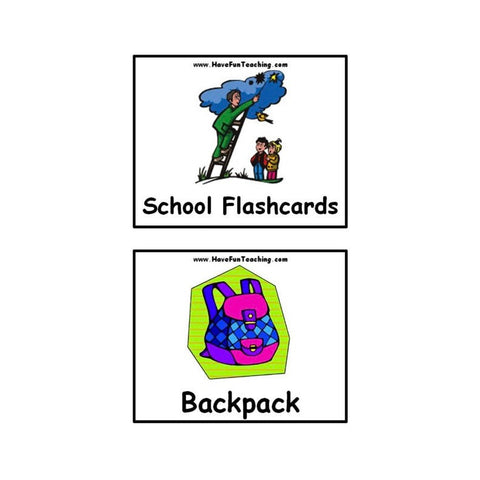 School Flash Cards 2