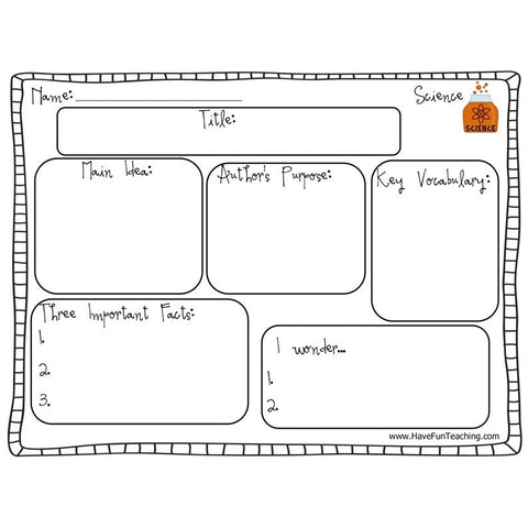 Science Graphic Organizer
