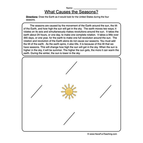 Seasons Worksheet 5