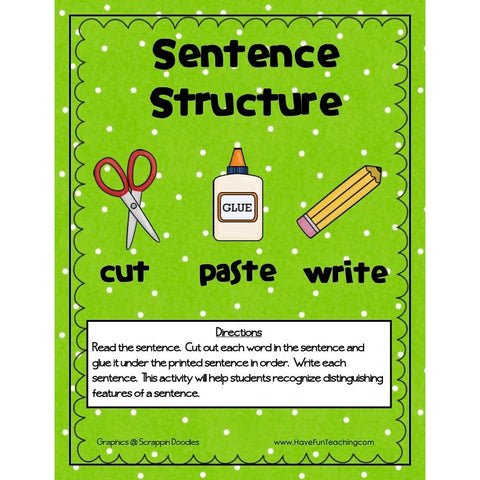 Sentence Structure Game