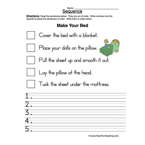 Sequence Worksheet 5
