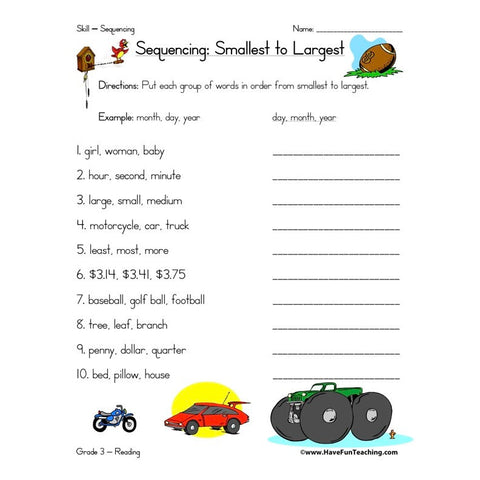 Sequence Worksheet 8