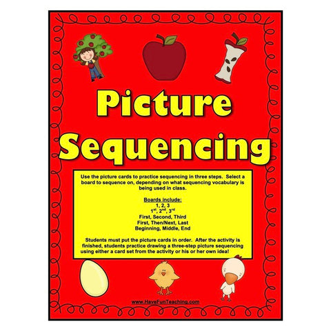 Sequencing Pictures Game