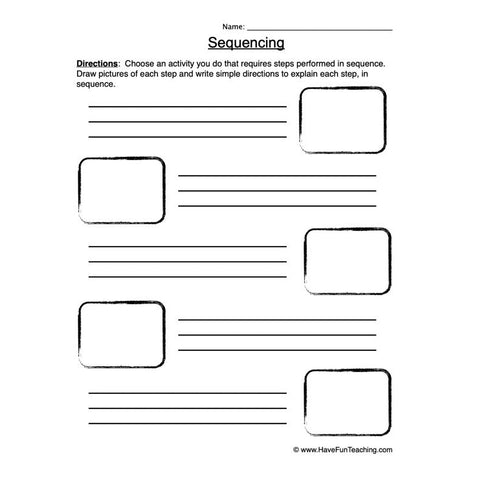 Sequencing Worksheet 4