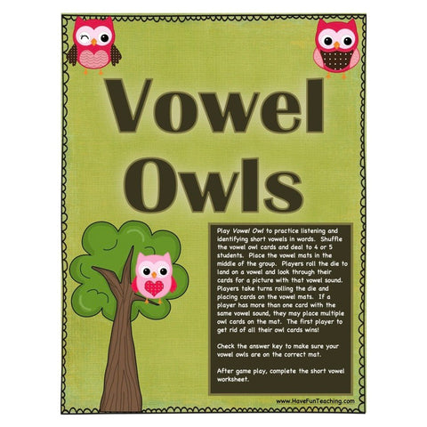 Short Vowel Game 2
