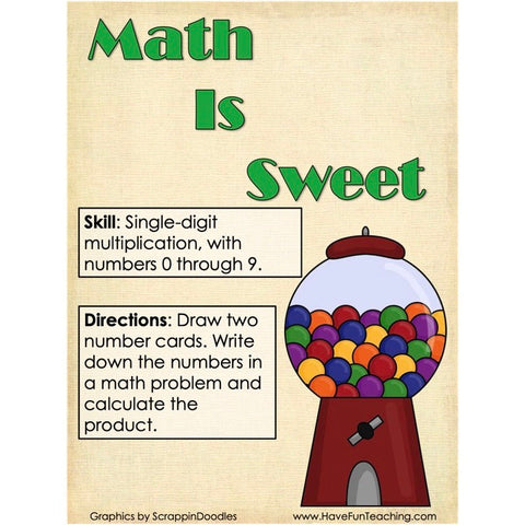 Single Digit Multiplication Worksheet